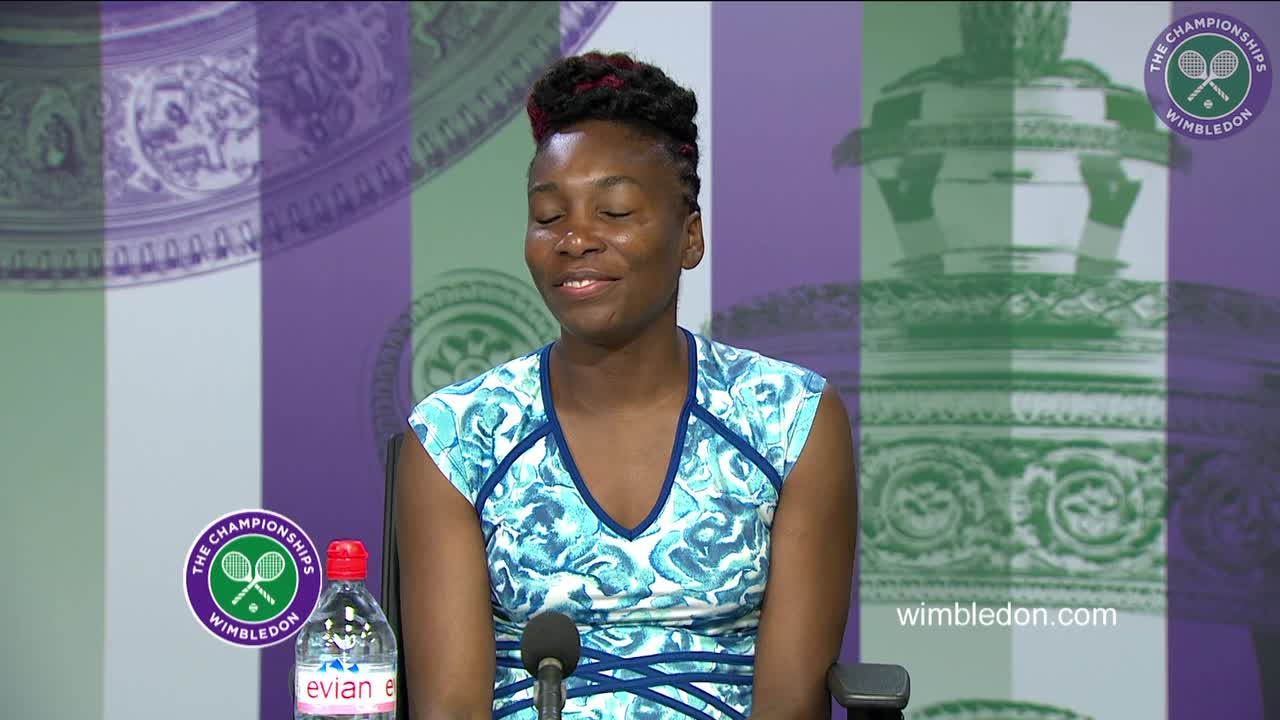 Venus Williams first round press conference