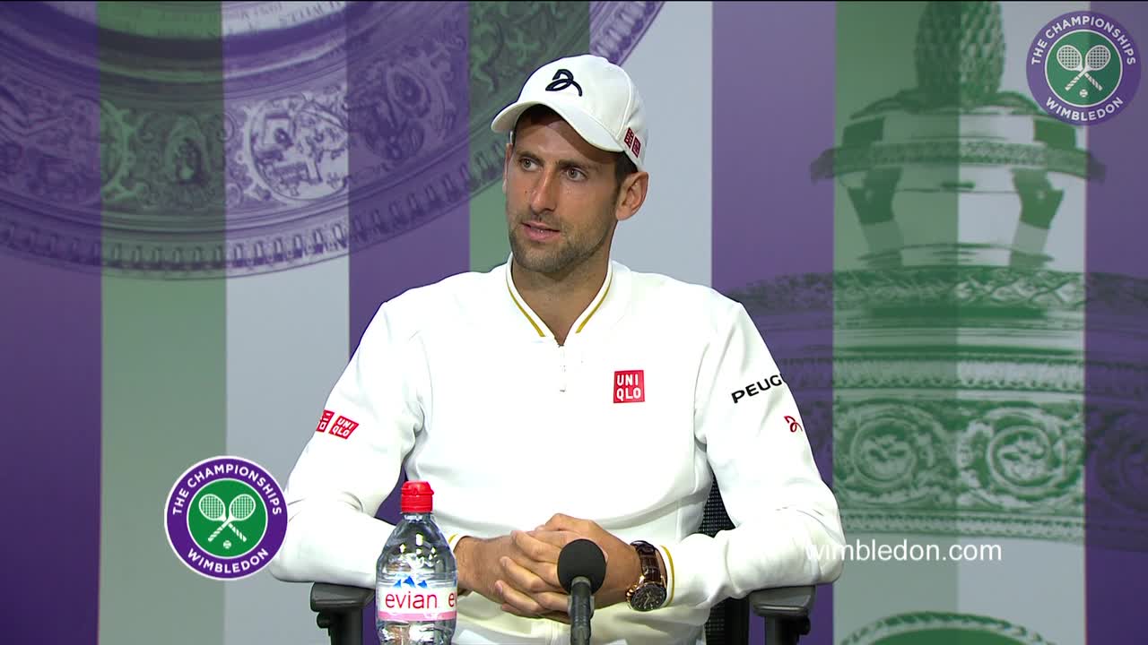 Novak Djokovic first round press conference