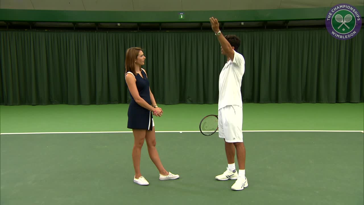 The beauty of the Federer serve