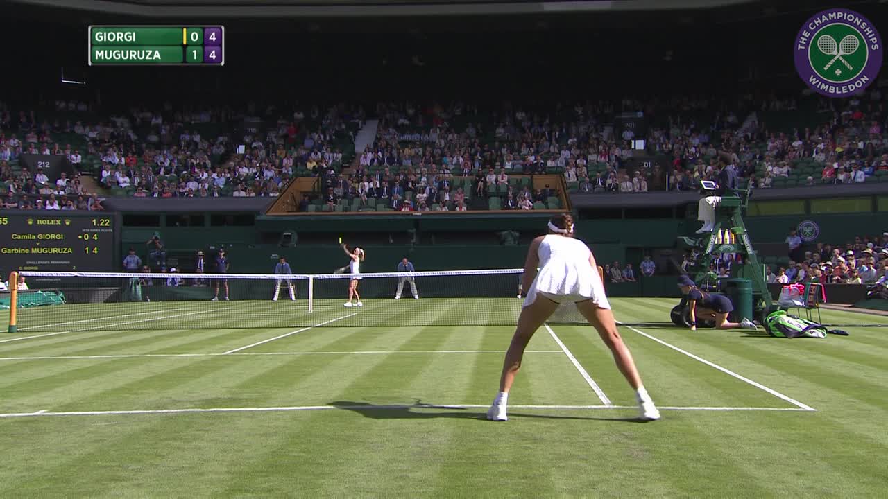 2016, Day 1 Highlights, Garbiñe Muguruza vs Camila Giorgi