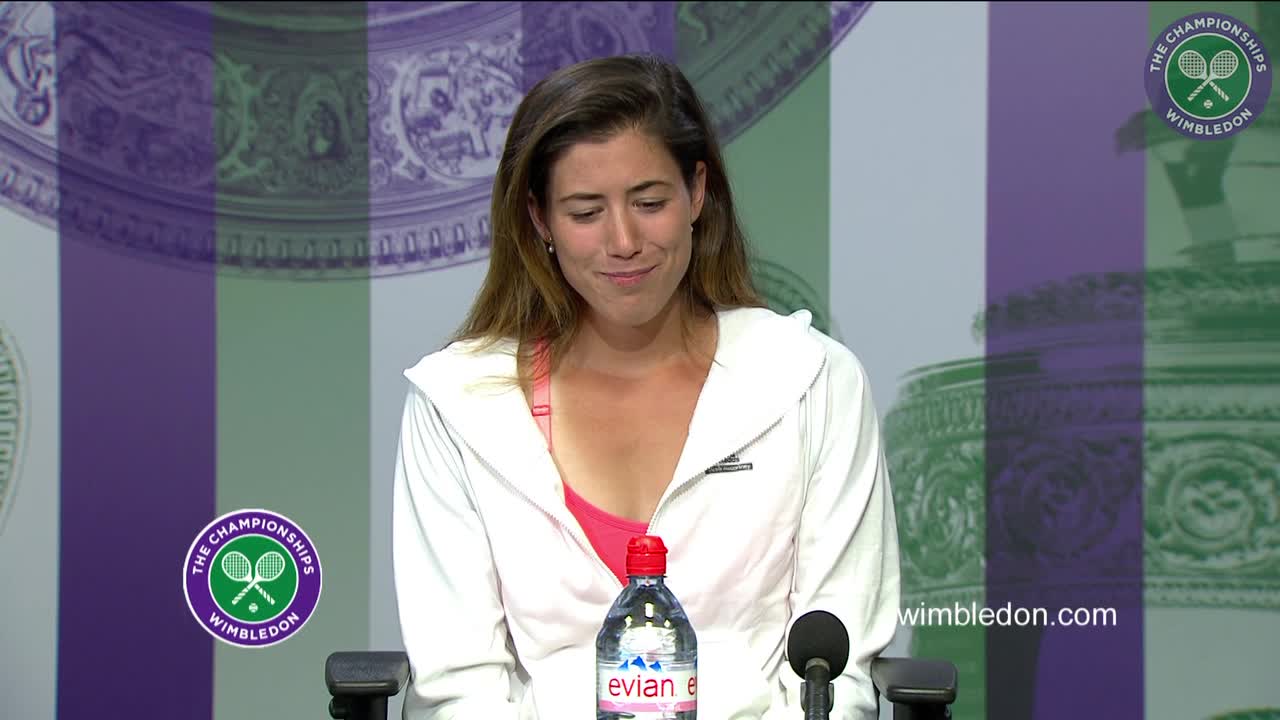 Garbiñe Muguruza first round press conference