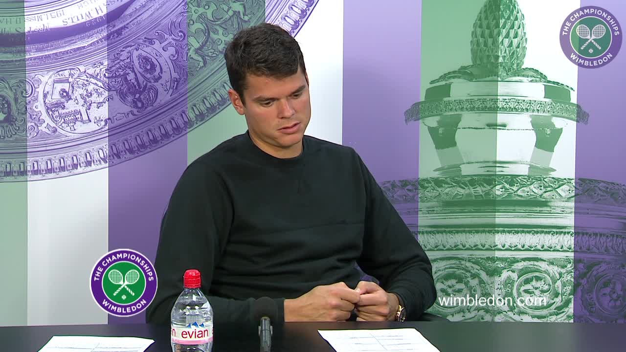 Milos Raonic first round press conference