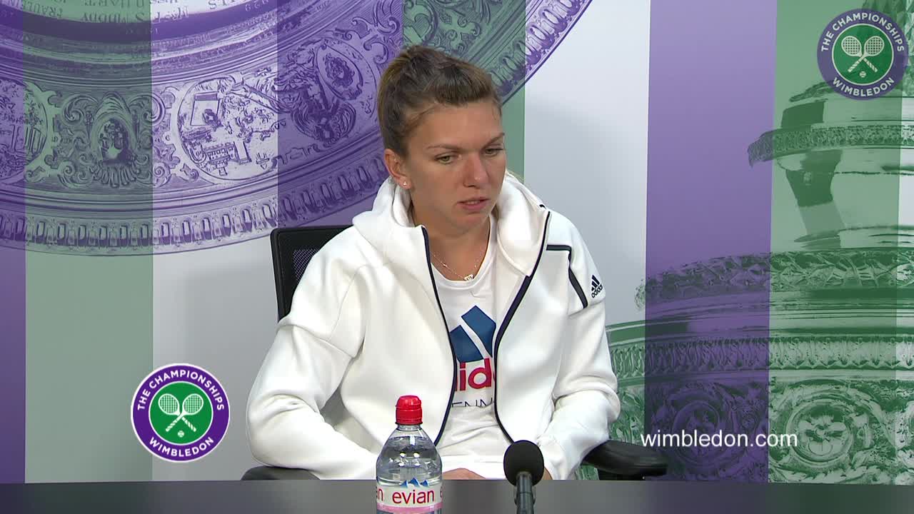 Simona Halep first round press conference