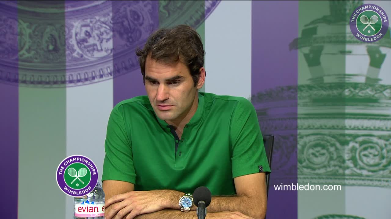 Roger Federer first round press conference