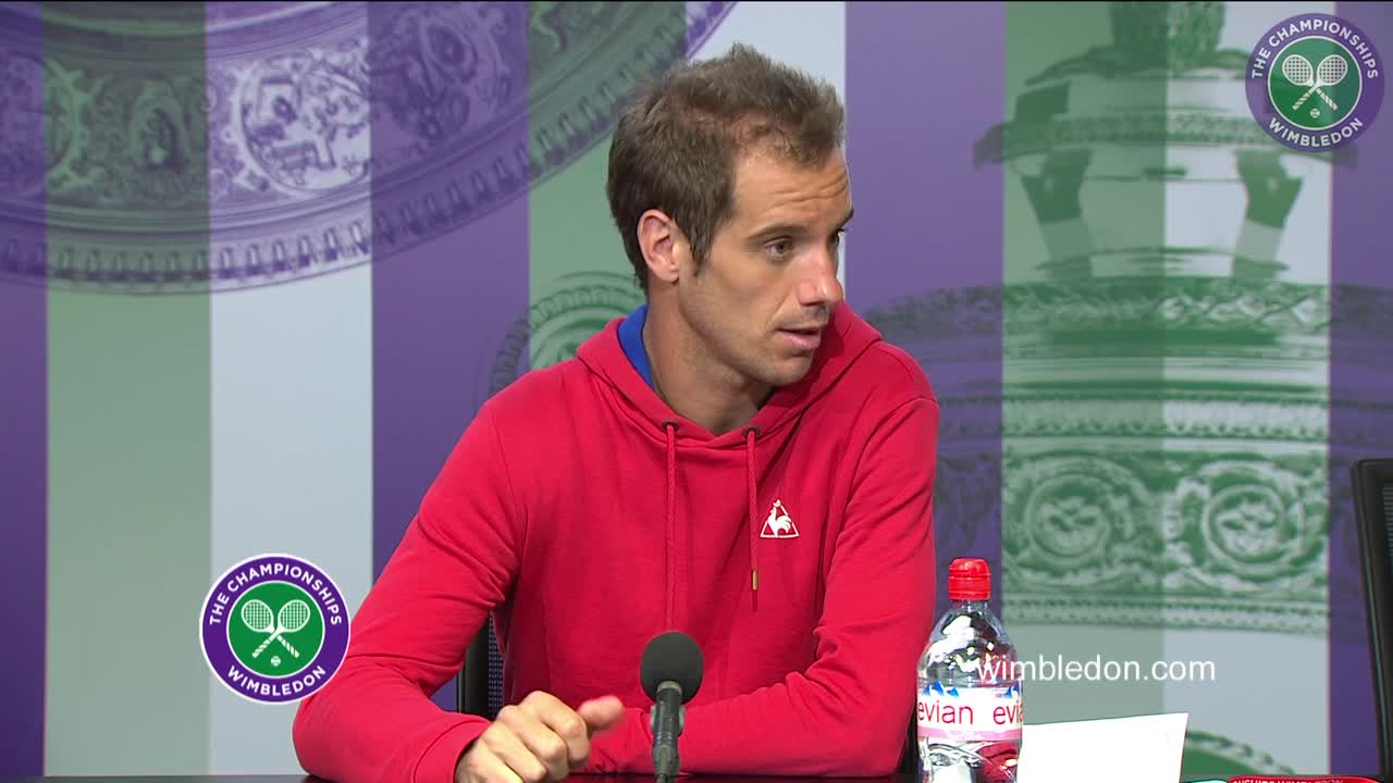 Richard Gasquet first round press conference