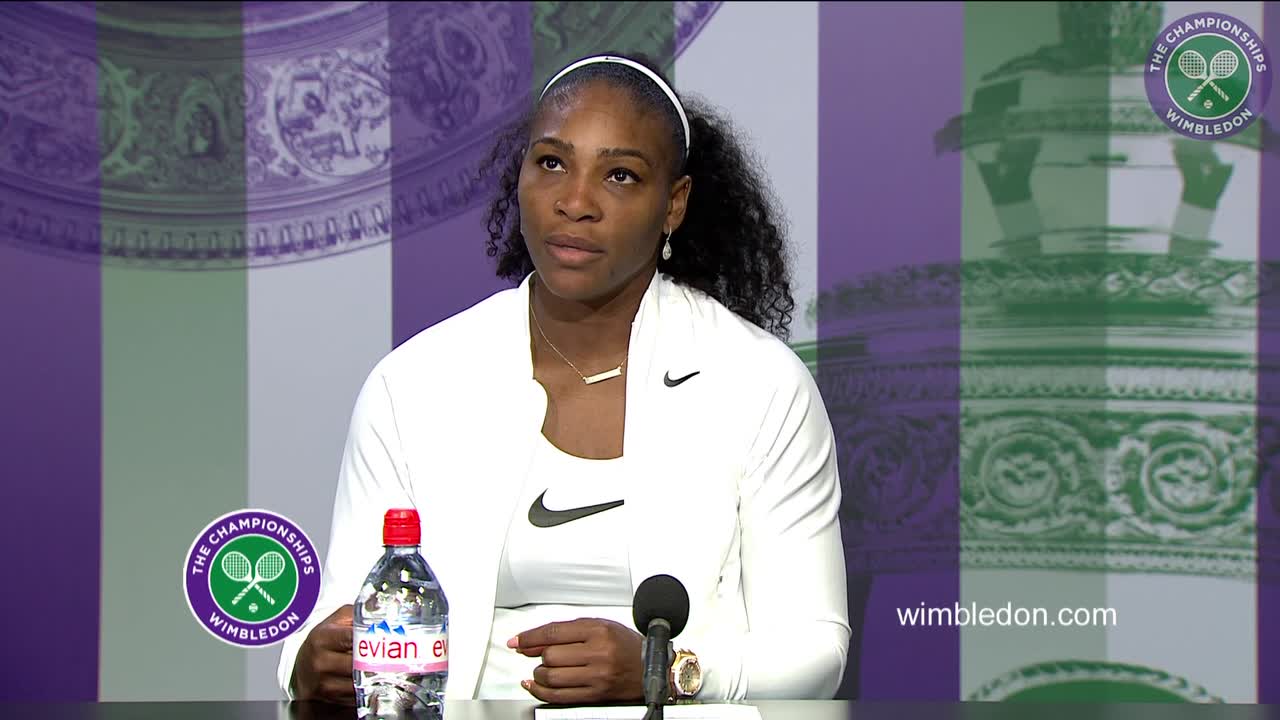 Serena Williams first round press conference