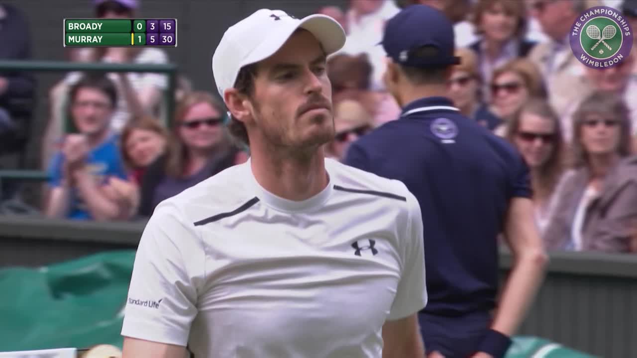 2016, Day 2 Highlights, Andy Murray vs Liam Broady