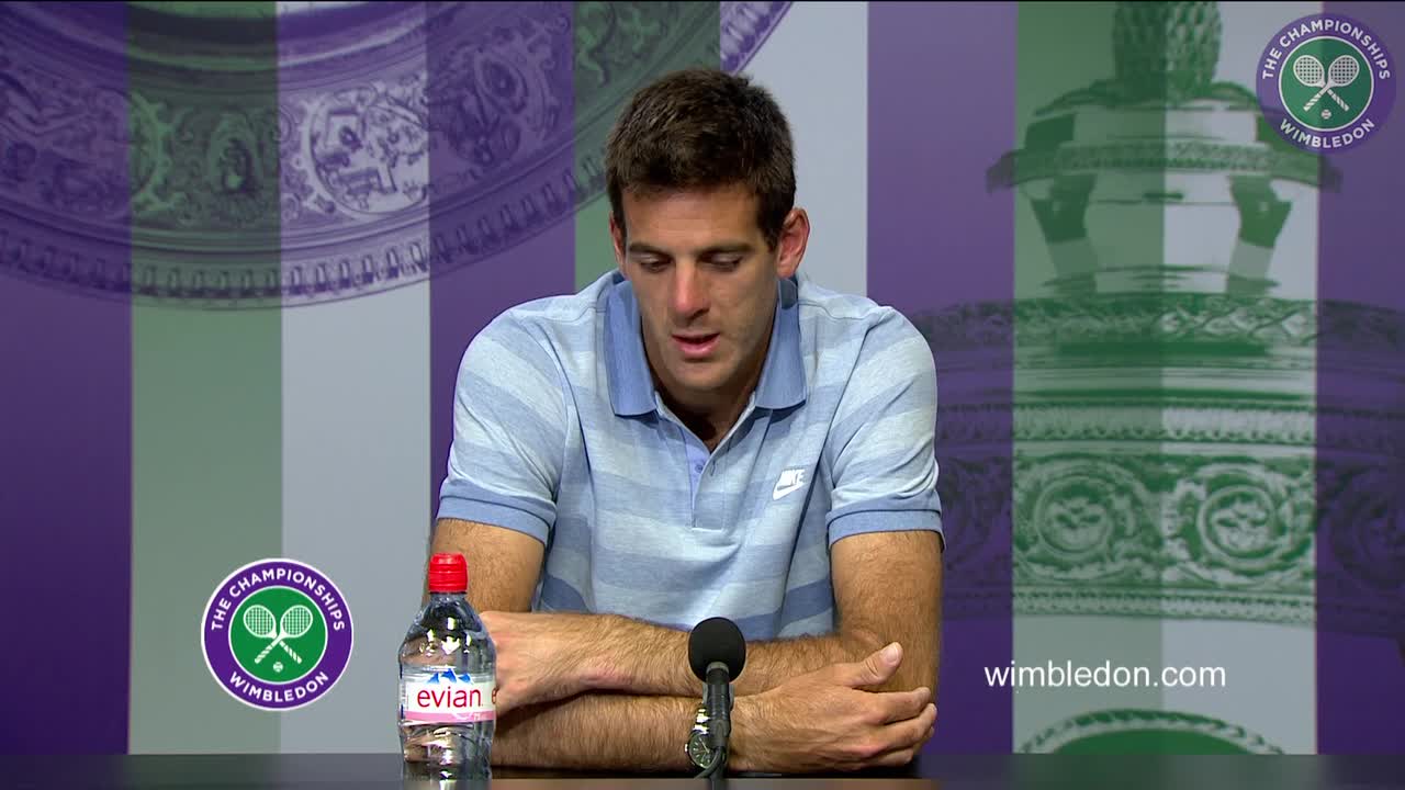 Juan Martin del Potro first round press conference