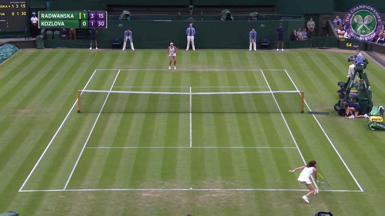 2016, Day 3 Highlights, Agnieszka Radwanska vs Kateryna Kozlova