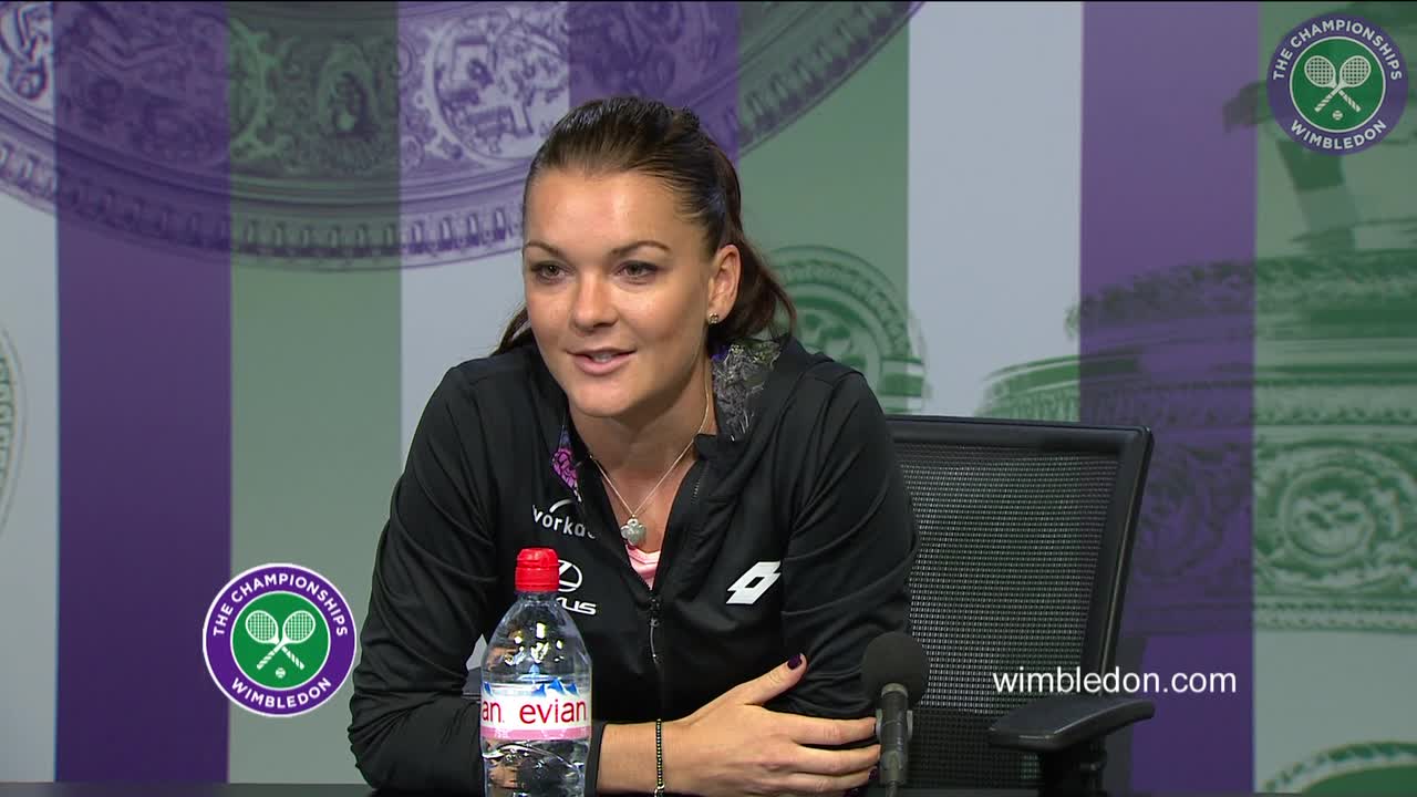 Agnieszka Radwanska first round press conference