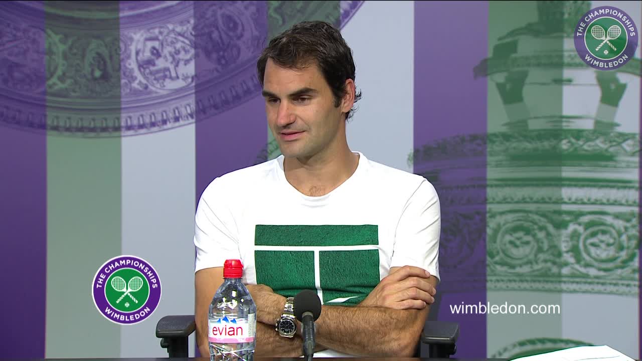 Roger Federer second round press conference