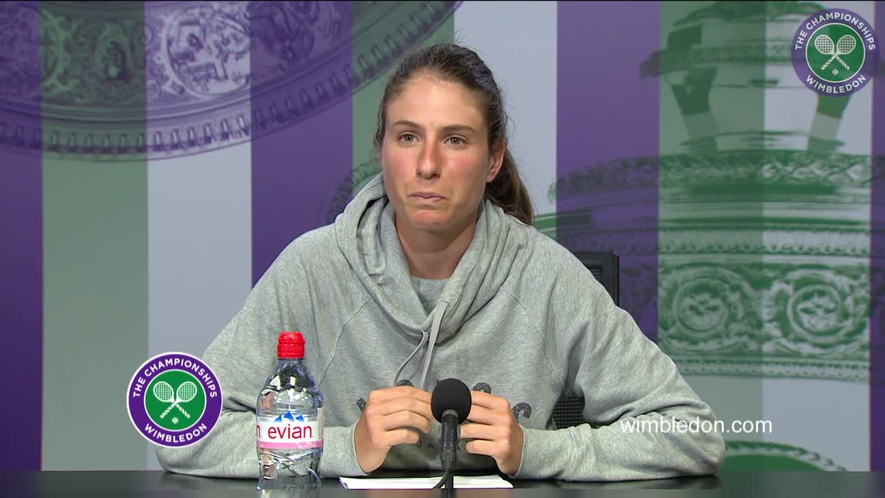 Johanna Konta first round press conference