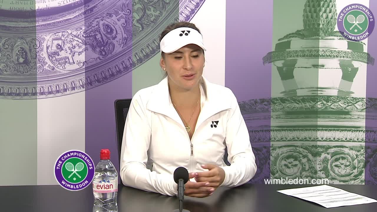 Belinda Bencic first round press conference