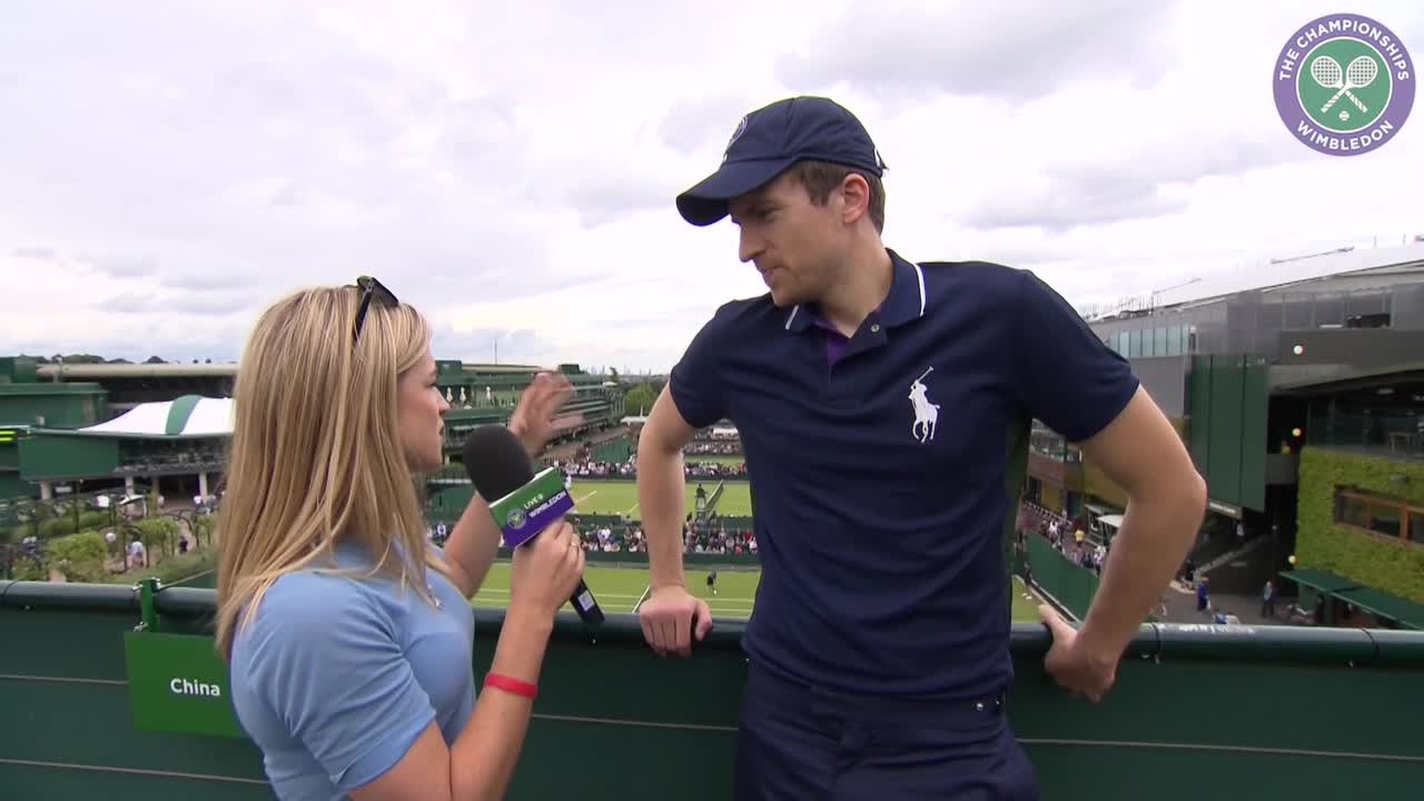 Radio 1 DJ Greg James dons Ball Boy outfit