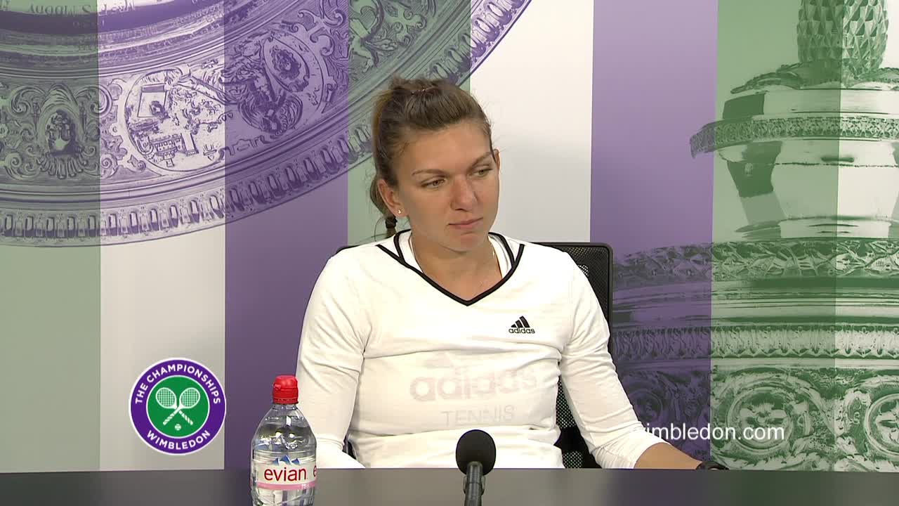 Simona Halep second round press conference
