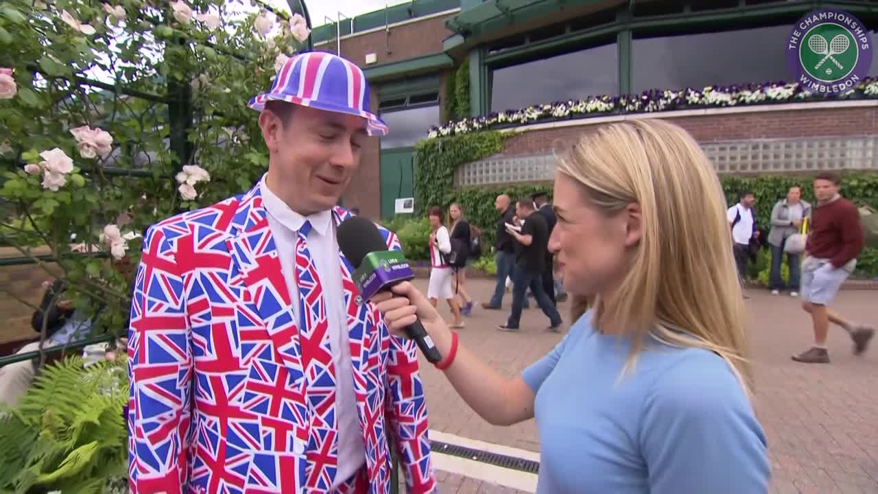 Wimbledon super fan notches up 18 outings at The Championships
