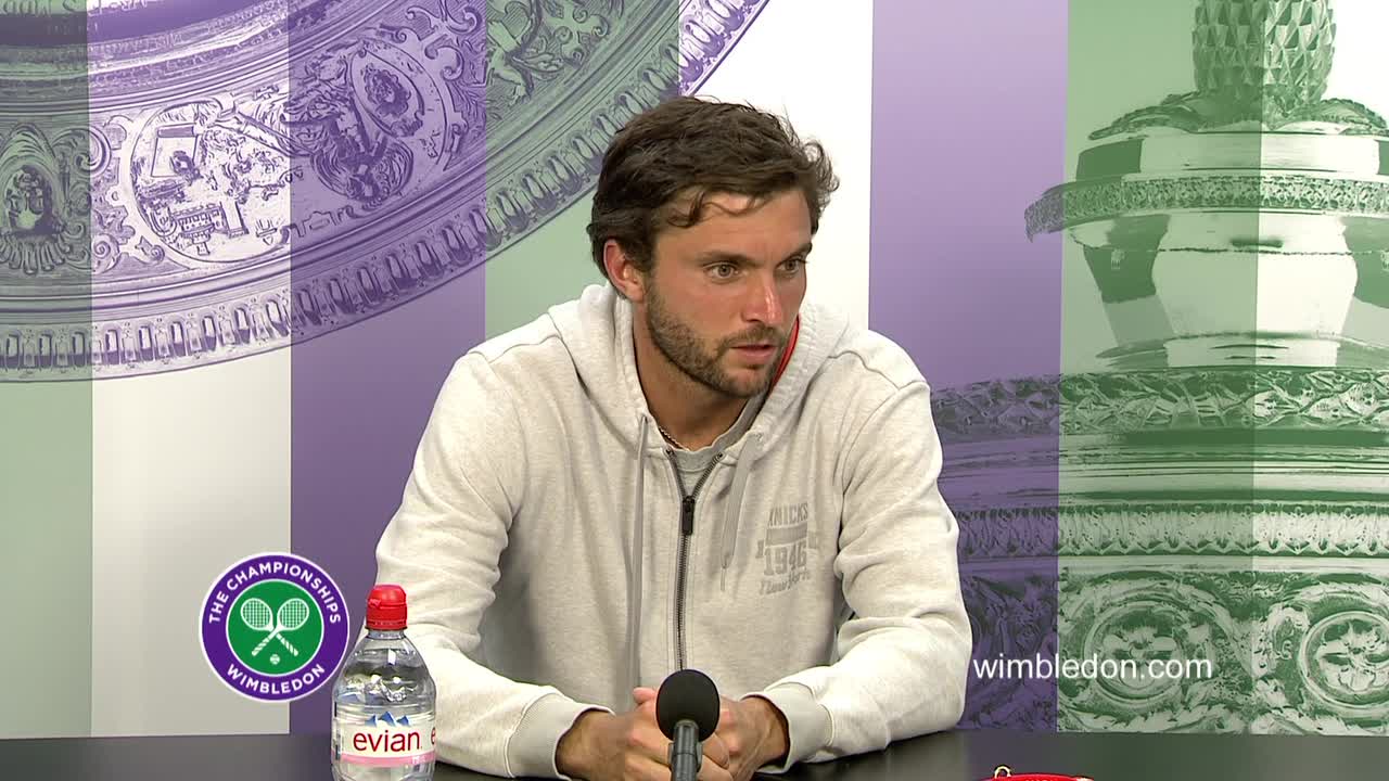 Gilles Simon second round press conference