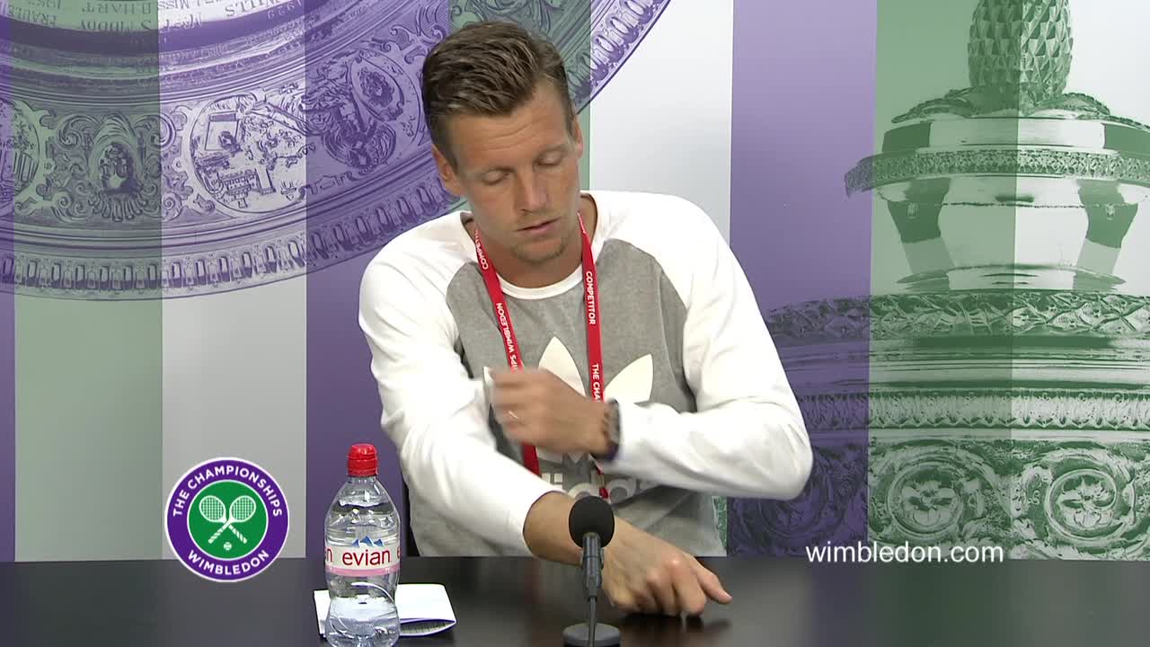 Tomas Berdych second round press conference