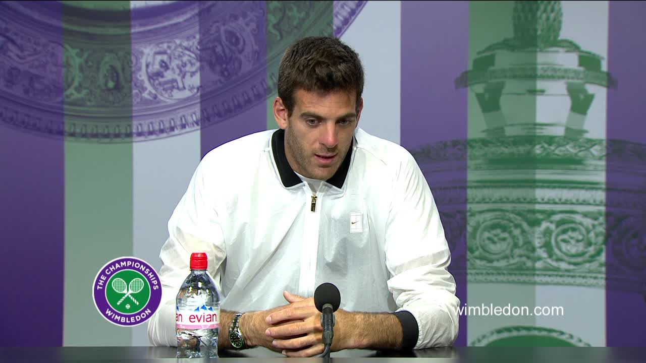 Juan Martin Del Potro second round press conference