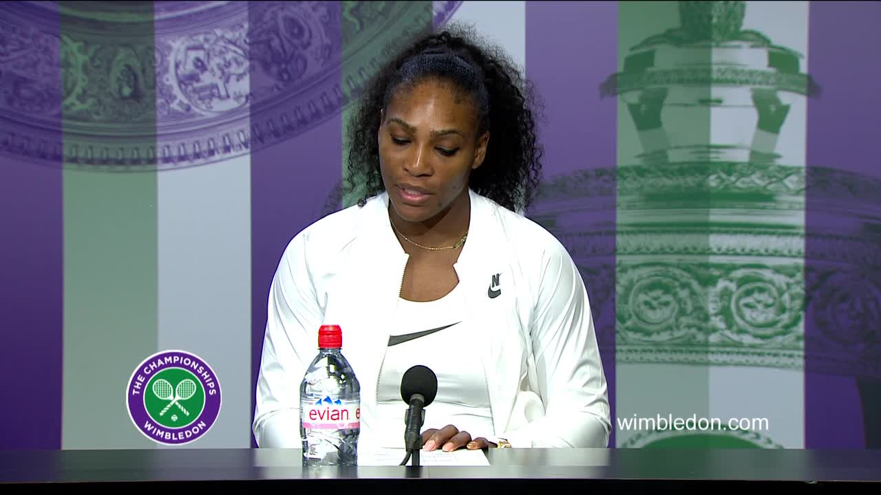 Serena Williams second round press conference