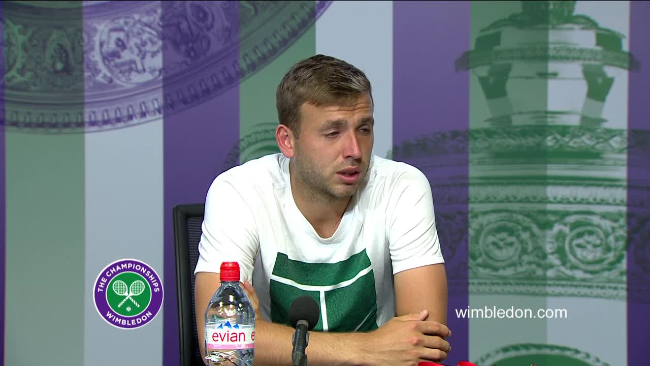 Dan Evans third round press conference