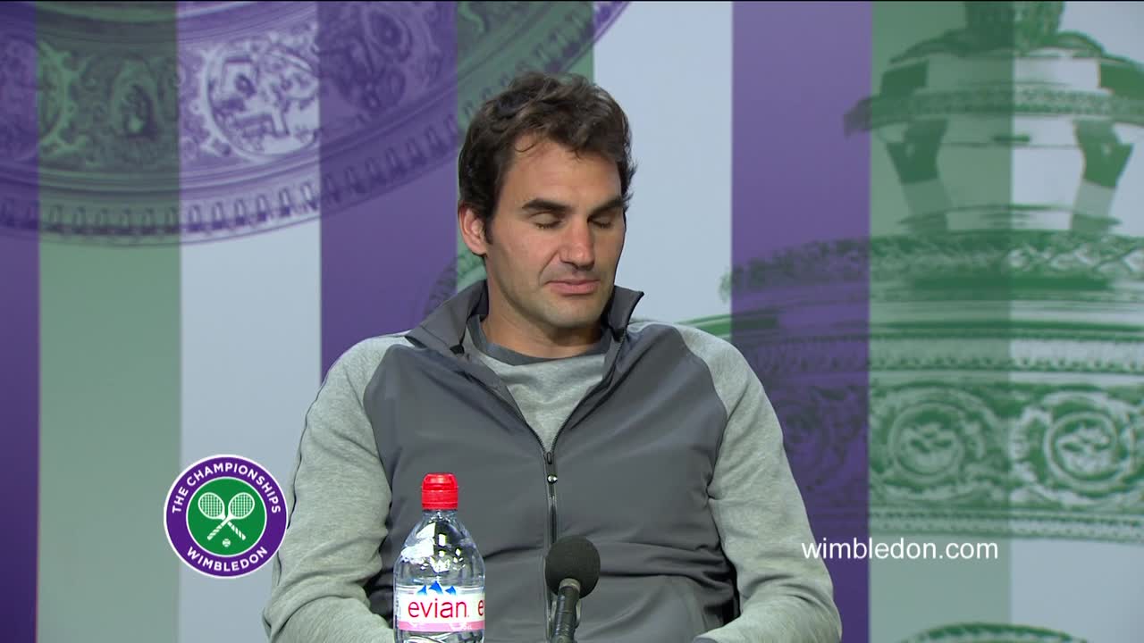 Roger Federer third round press conference