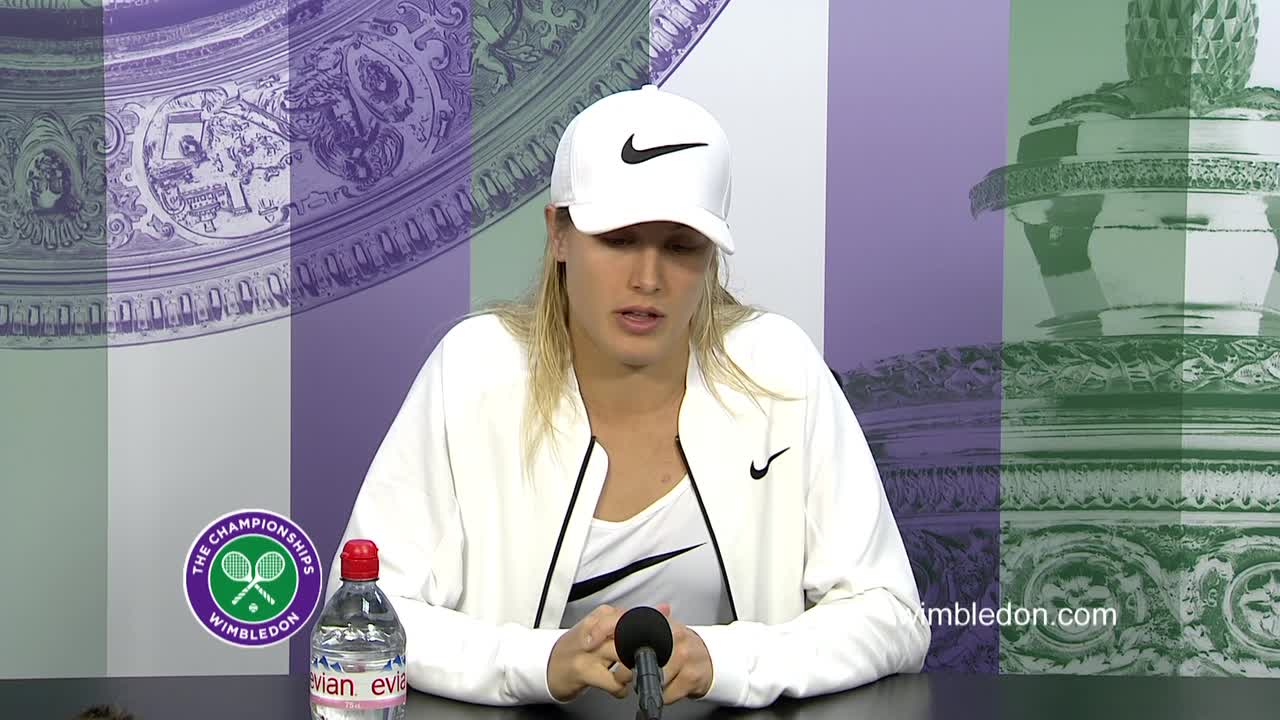Eugenie Bouchard third round press conference