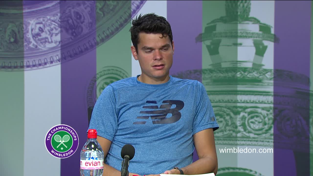 Milos Raonic third round press conference