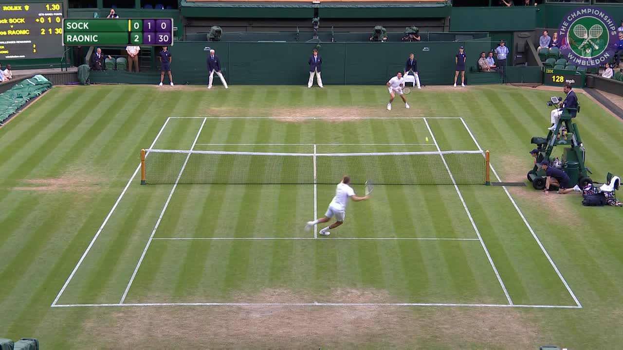 2016, Day 6 Highlights, Milos Raonic vs Jack Sock