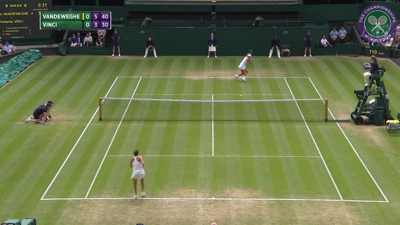 2016, Middle Sunday Highlights, Coco Vandeweghe vs Roberta Vinci