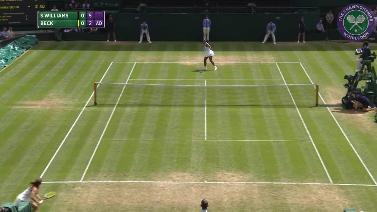 2016, Middle Sunday Highlights, Serena Williams vs Annika Beck