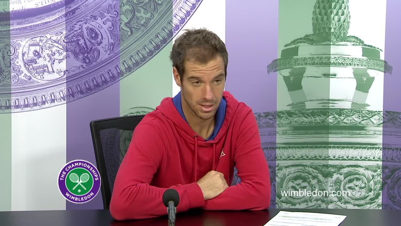 Richard Gasquet third round press conference