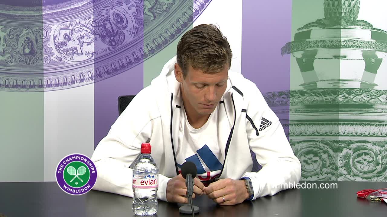 Tomas Berdych third round press conference