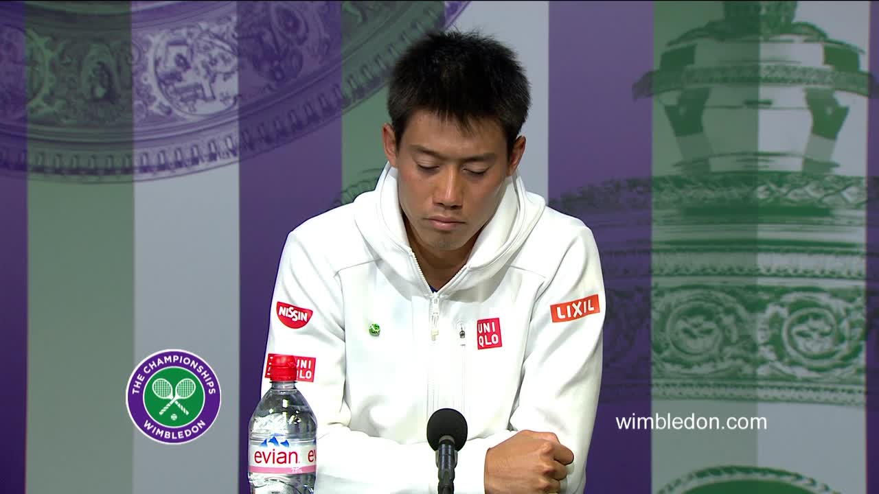 Kei Nishikori fourth round press conference
