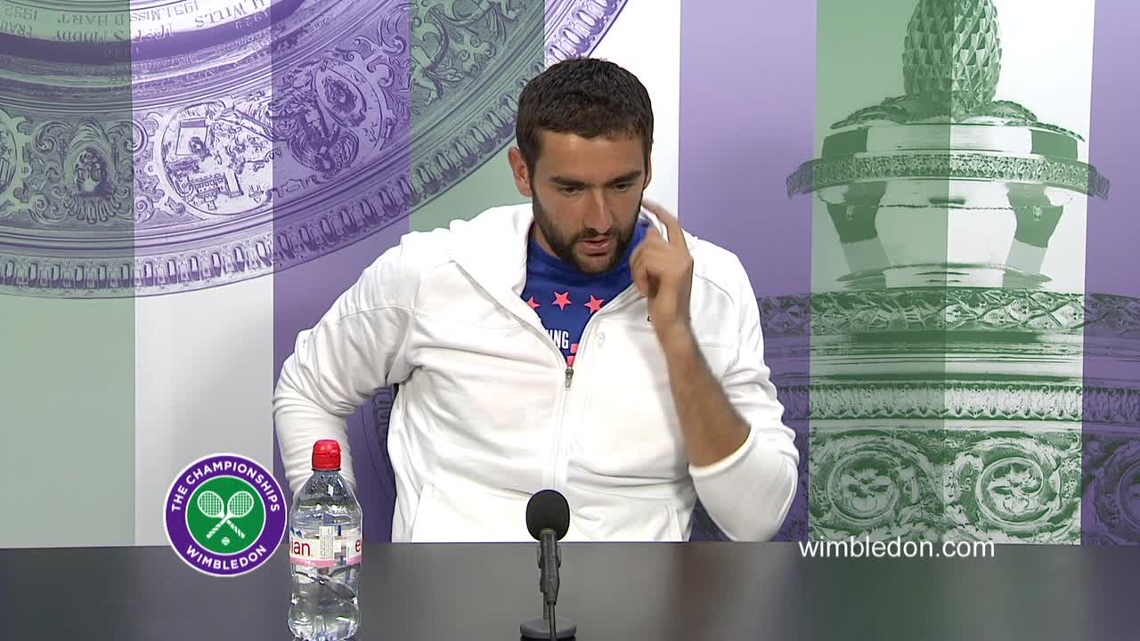 Marin Cilic fourth round press conference