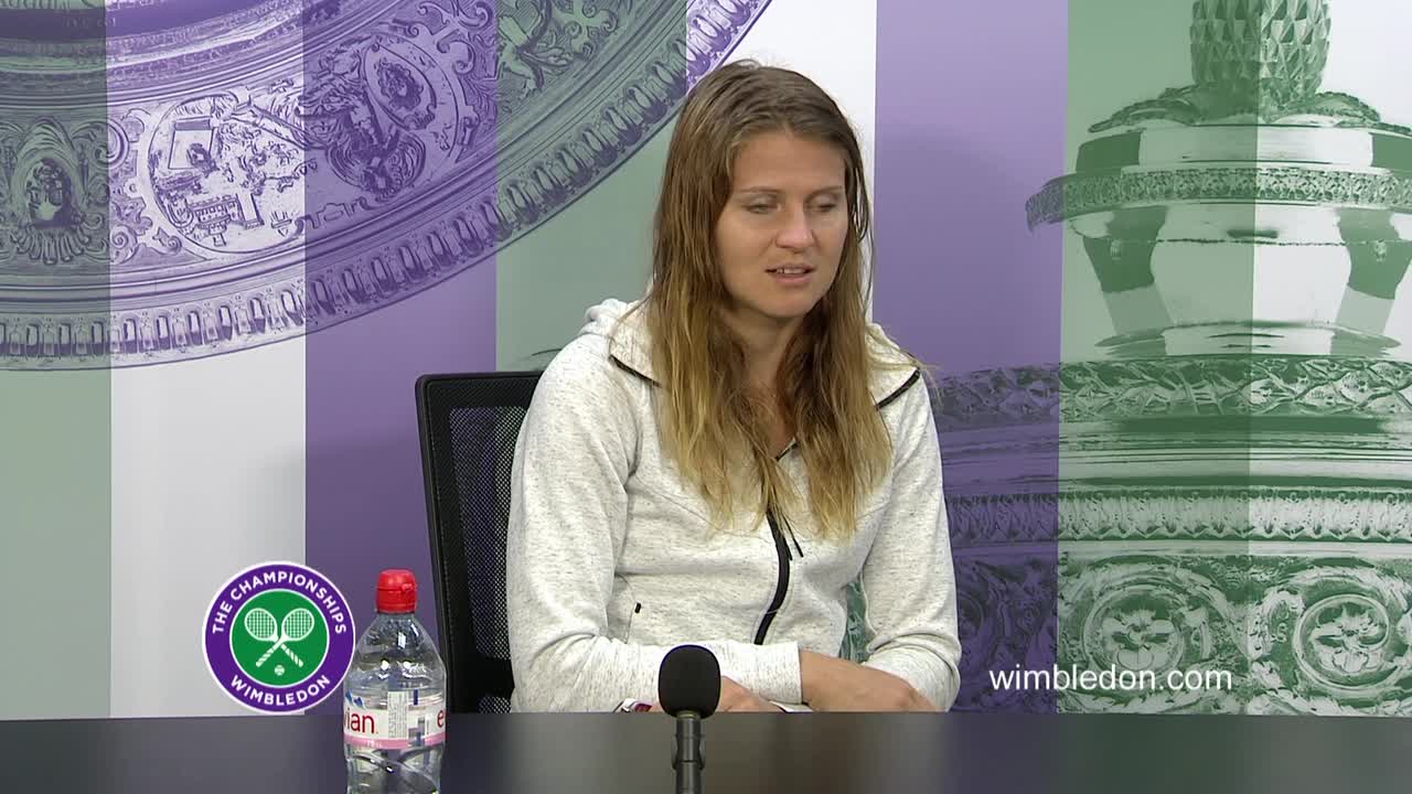 Lucie Safarova fourth round press conference