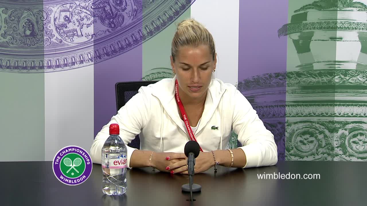 Dominika Cibulkova fourth round press conference