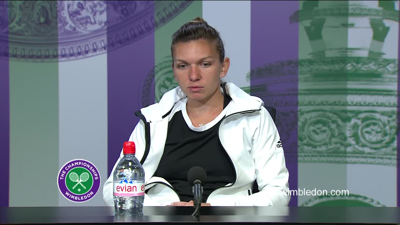 Simona Halep fourth round press conference