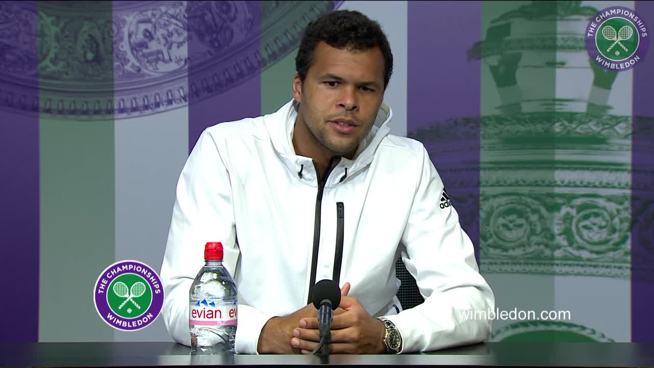 Jo-Wilfried Tsonga fourth round press conference