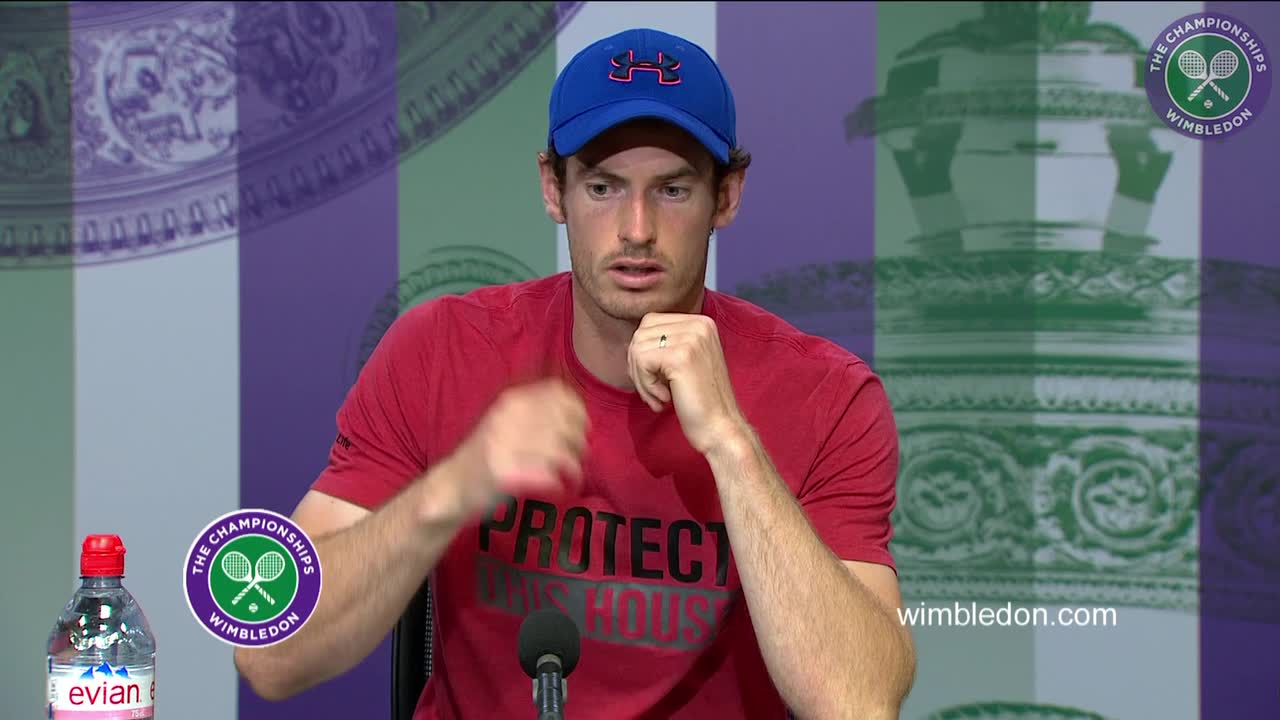 Andy Murray fourth round press conference