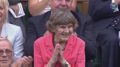 WWII hero Joy Lofthouse receives Centre Court ovation