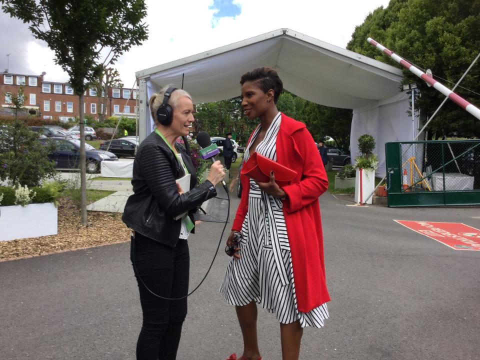Sonja McLaughlan speaks to Olympic heptathlete Denise Lewis 