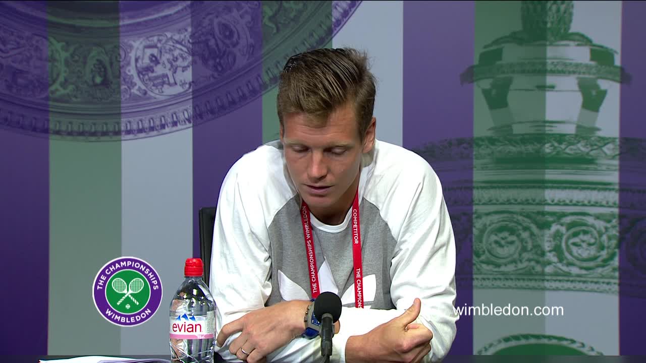 Tomas Berdych fourth round press conference