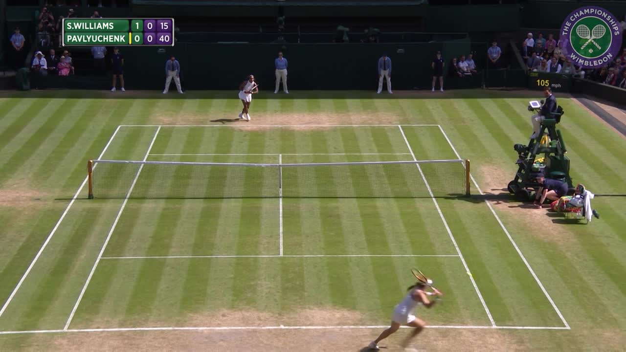 2016, Day 8 Highlights, Serena Williams vs Anastasia Pavlyuchenkova