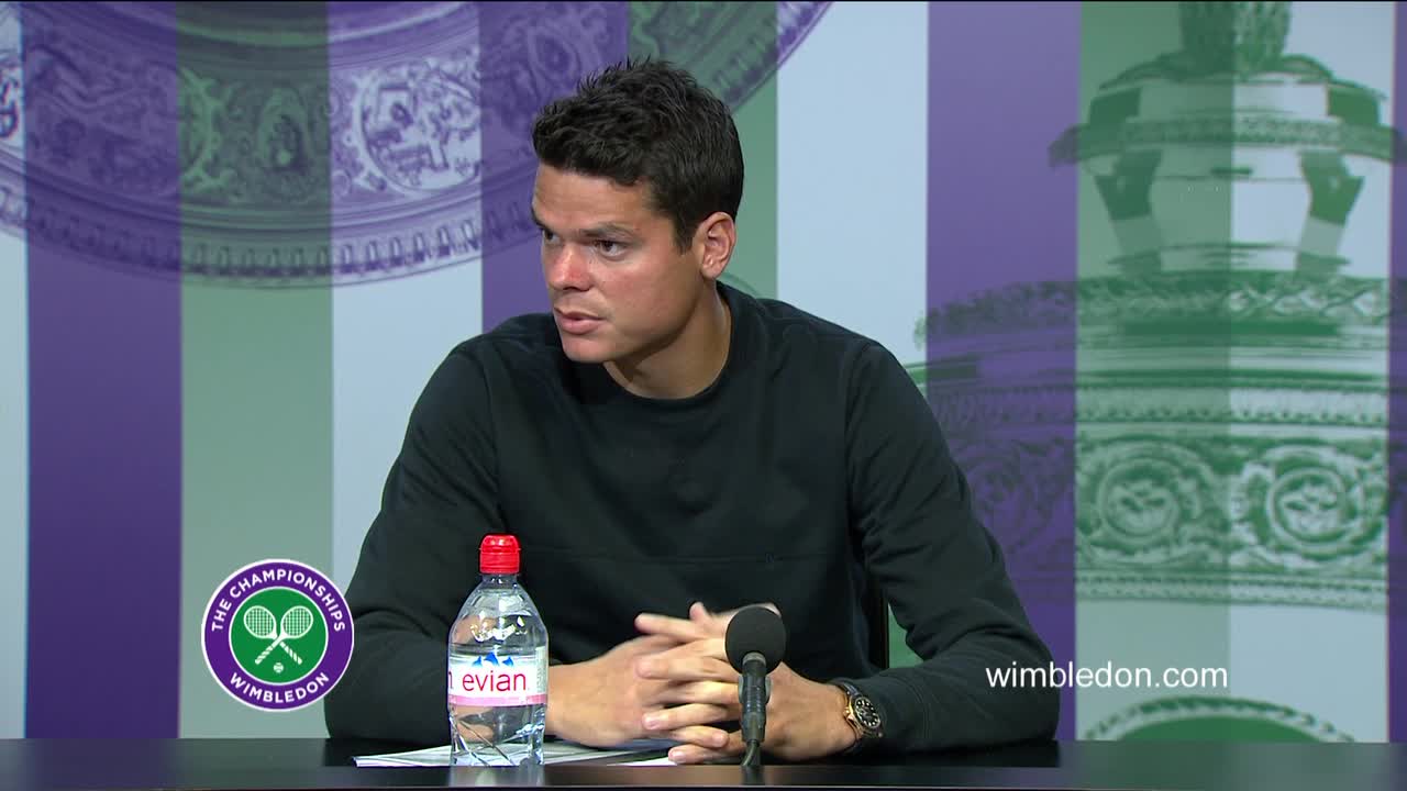 Milos Raonic quarter-final press conference