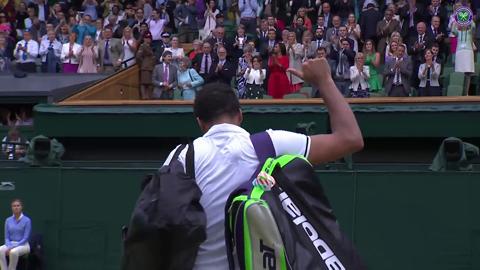 Centre Court bids farewell to Tsonga with standing ovation