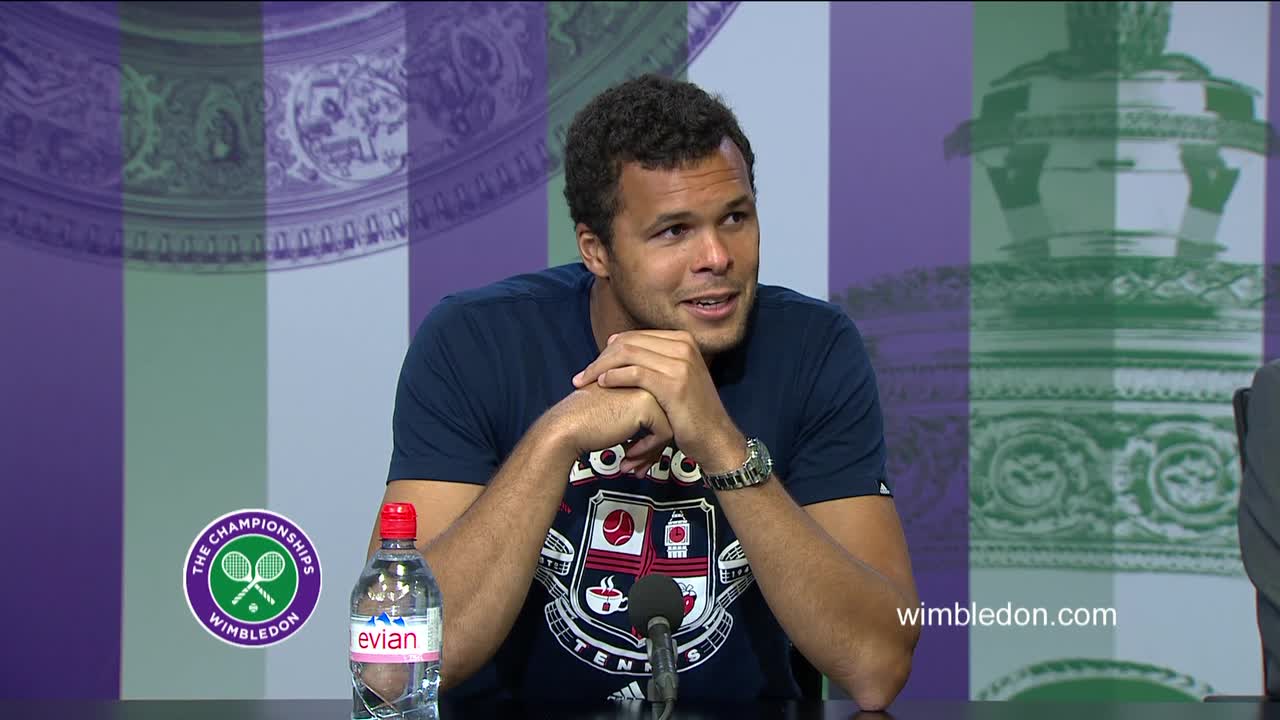 Jo-Wilfried Tsonga quarter-final press conference