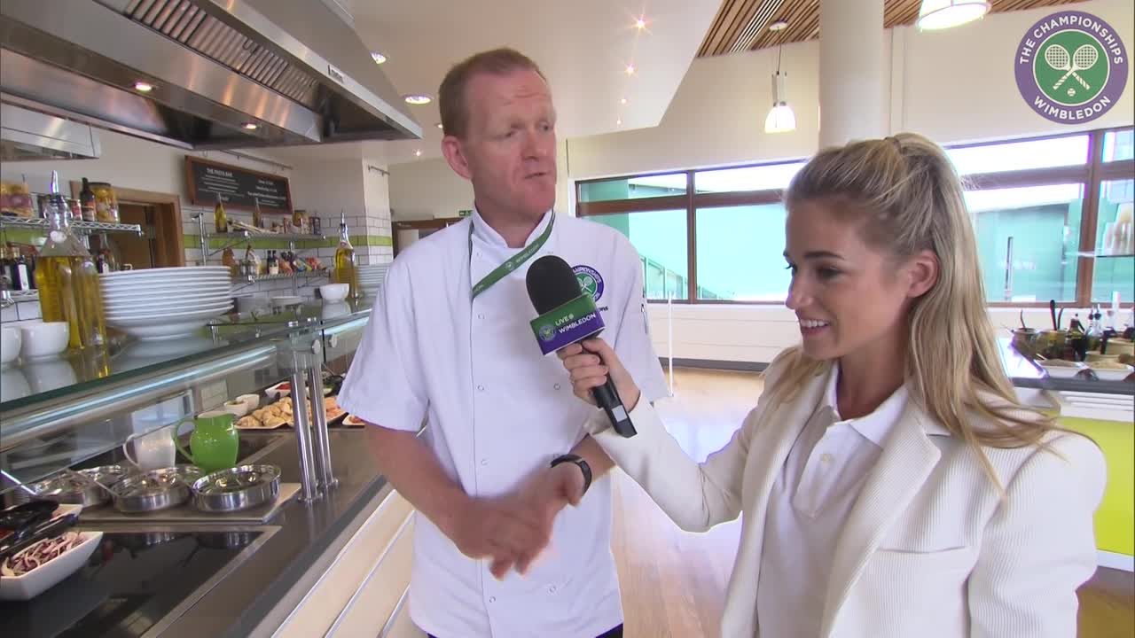 Take a sneak peek inside the players' restaurant at Wimbledon