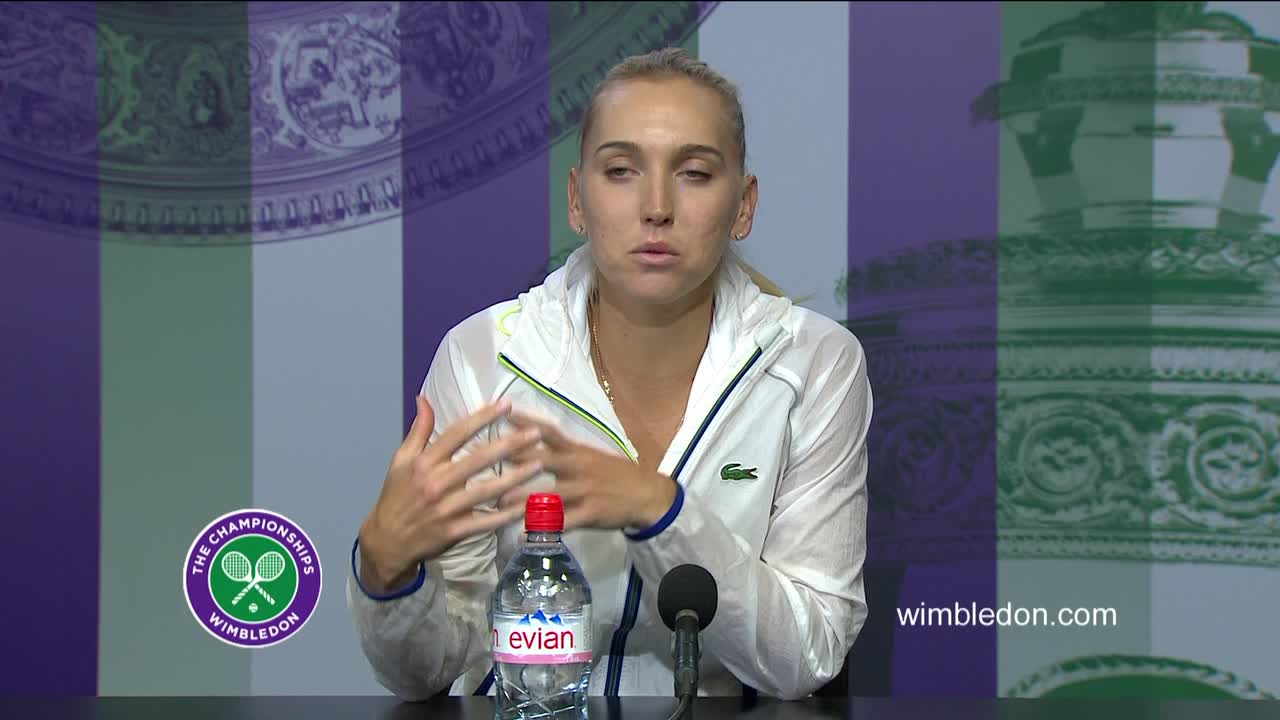 Elena Vesnina semi-final press conference