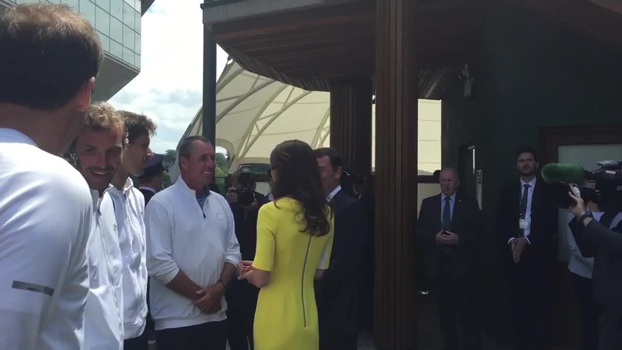 Smiles all round as Ivan Lendl meets the Duchess of Cambridge